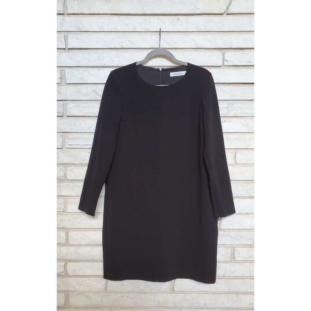 MaxMara Black Shift Mini Dress